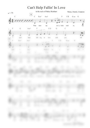 Can't Help Fallin' In Love (Elvis)