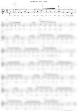 Der Apfelbaum / Ich hol' mir eine Leiter